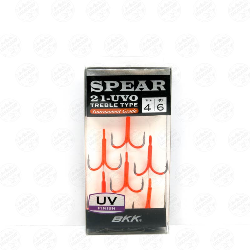 قلاب سه شاخ بی کی کی UV بسته ۶ عددی سایز ۴, BKK SPEAR 21-UVO NO4