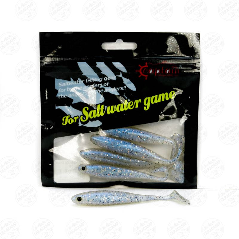طعمه ماهی ژله ای کاپیتان ۹ سانتی بسته ۵ عددی، مدل CAPTAIN 3587 DAGI DUCK SHAD 01