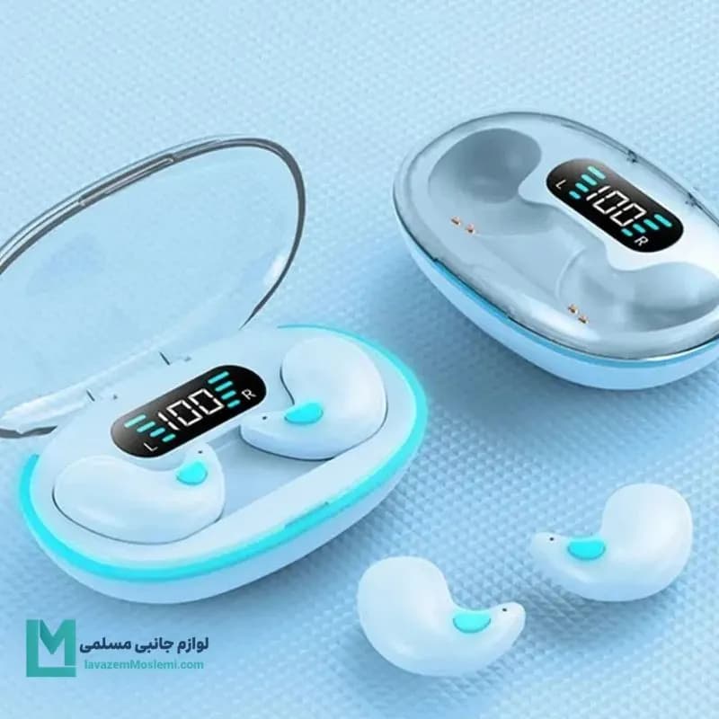 هندزفری بی سیم مدل X55 – آبی کد EV1006 | لوازم جانبی مسلمی — تصویر ۳