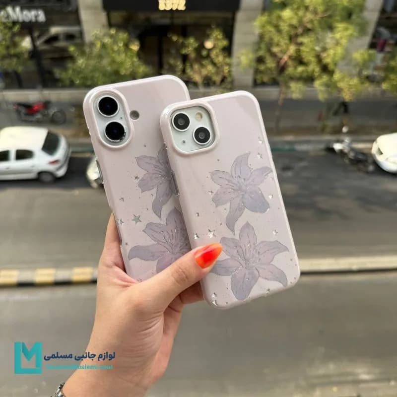 قاب گوشی گل لیلیوم و ستاره کد C3780 | لوازم جانبی مسلمی