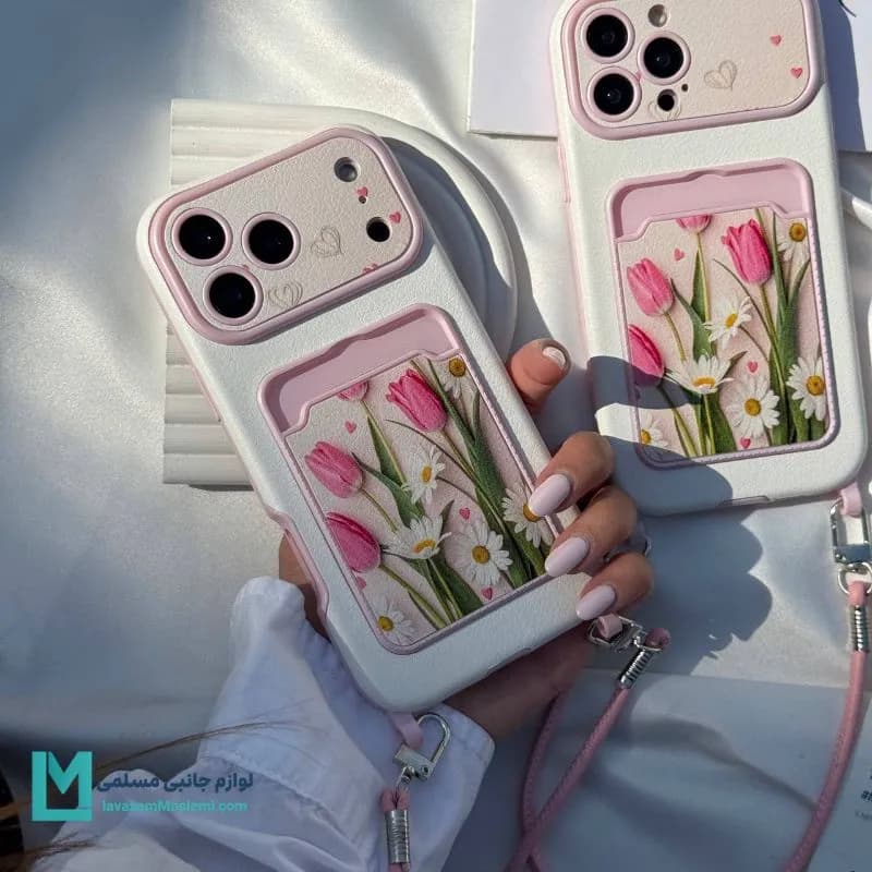 قاب گوشی فانتزی كلاسيككارد- لاله و بابونه کد C3771 | لوازم جانبی مسلمی