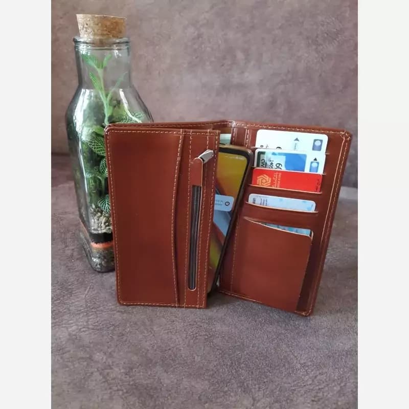 ست هدیه مردانه تمام چرم طبیعی اصل کلاسیک CLASSIC — تصویر ۴