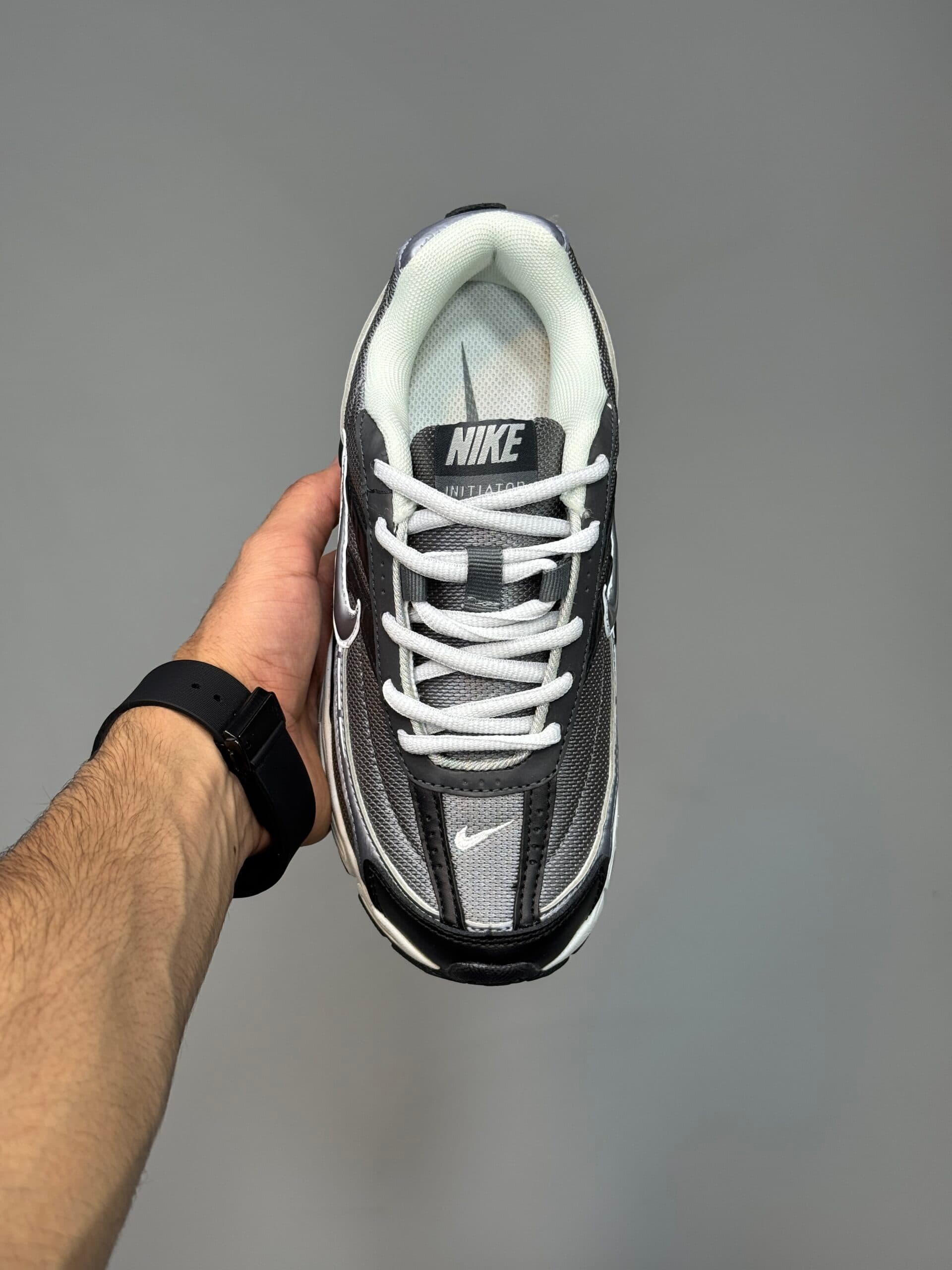 نایک اینیشیتور نقرهای خاکستری مشکی سفید Nike Initiator Anthracite Metallic Cool Grey — تصویر ۴