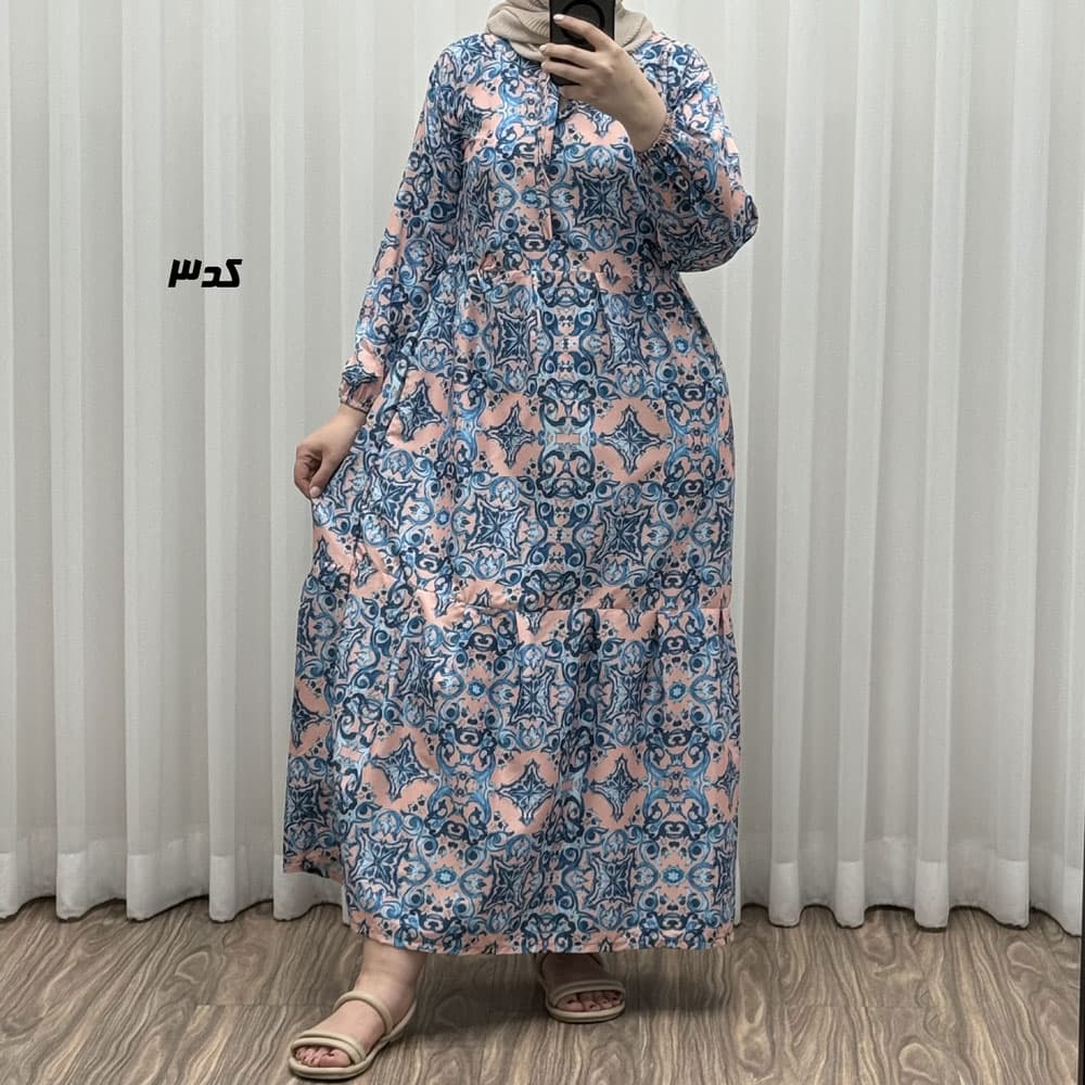 پیراهن فلور بوگاتی مدل لوزی کد H1839 — تصویر ۸