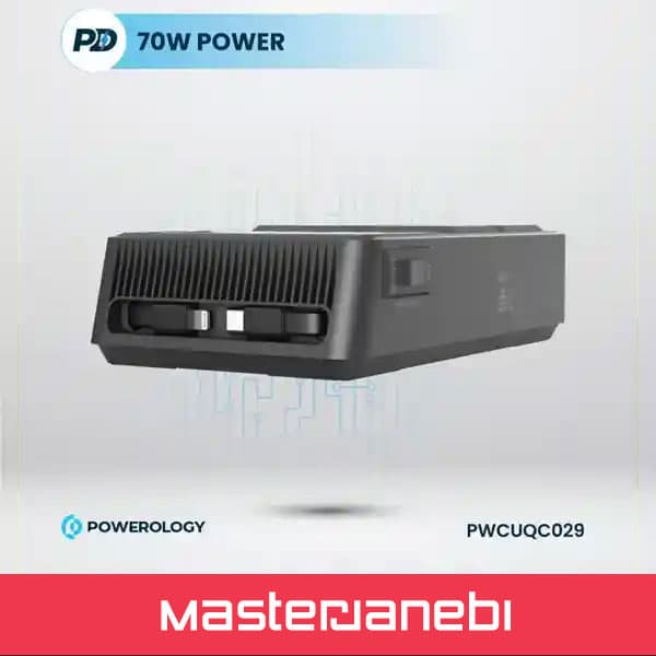 چندراهی برق 2500 وات به همراه کابل جمع شونده پاورولوژی Powerology Power Strip PWCUQC029 — تصویر ۶