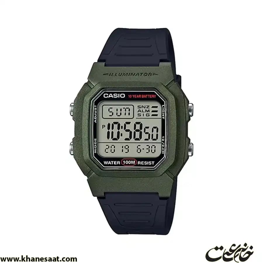 ساعت مچی مردانه کاسیو اصل مدل W-800HM-3AV — تصویر ۲