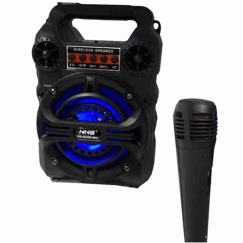 اسپیکر خورشیدی NS-8020S رادیو و چراغ قوه — تصویر ۳