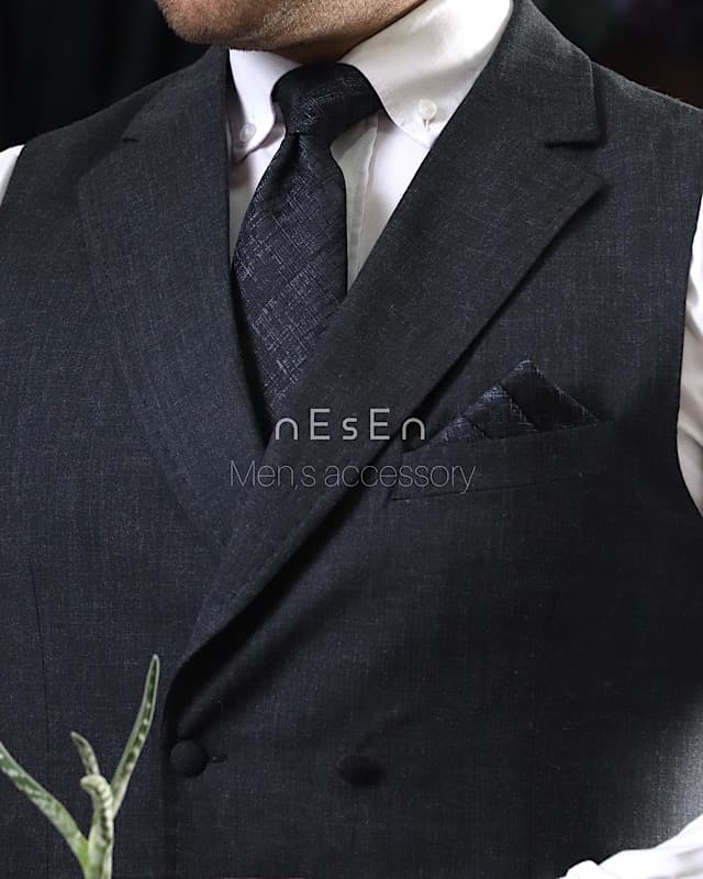 کراوات و پوشت NESEN – طرح پتینه زغالی T206