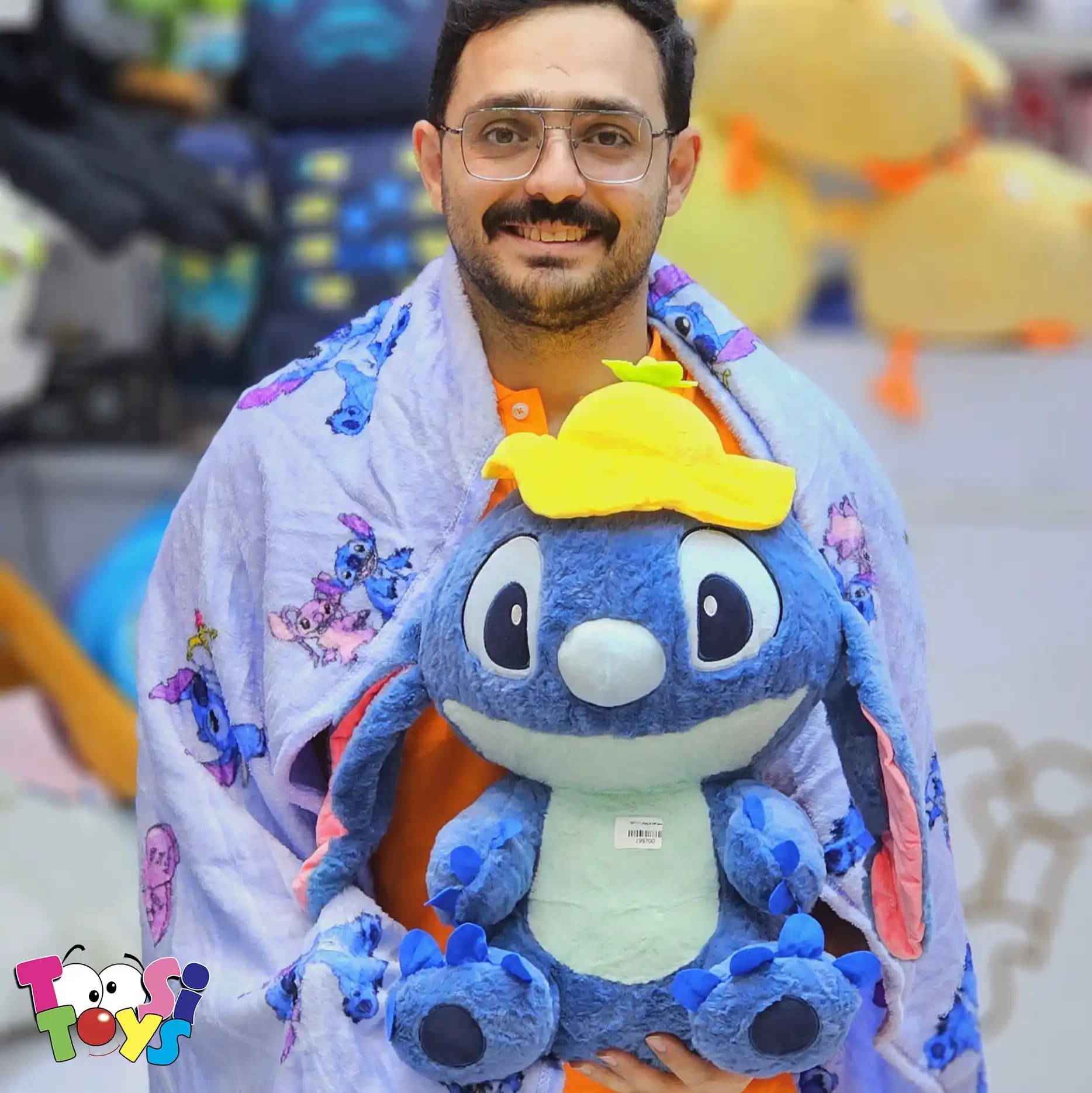 عروسک پتو بالشتی استیج کلاه دار — تصویر ۳