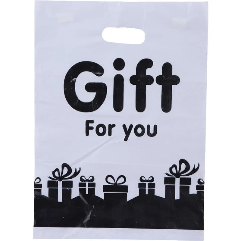نایلون دسته دار طرح Gift سایز 45*32 سانتی متر بسته 1 کیلویی