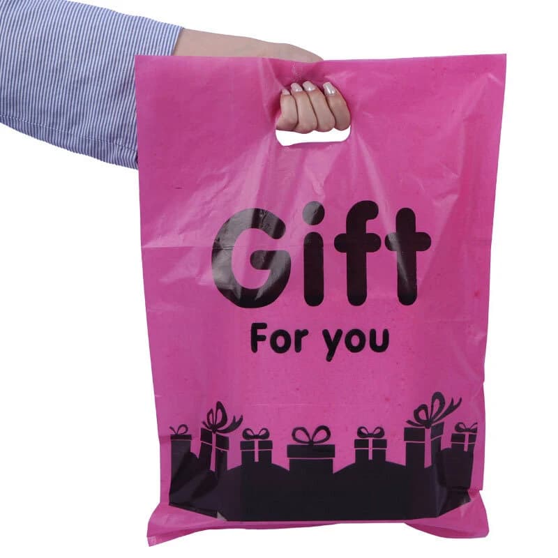 نایلون دسته دار طرح Gift سایز 50*35 سانتی متر بسته 1 کیلویی درجه 2 — تصویر ۳