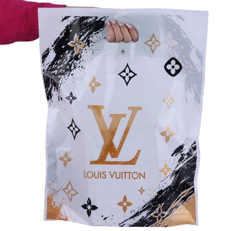 نایلون دسته دار دسته تقویتی طرح Louis Vuitton سایز 50*40 سانتی متر بسته 1 کیلویی کد 2 — تصویر ۴