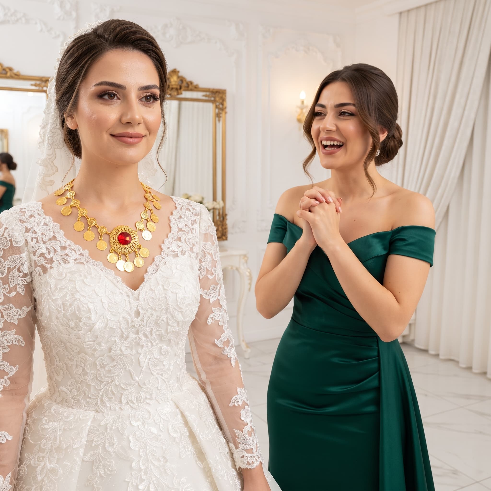 گردنبند نرگس | عروسی | تولیدی روح گندم — تصویر ۲