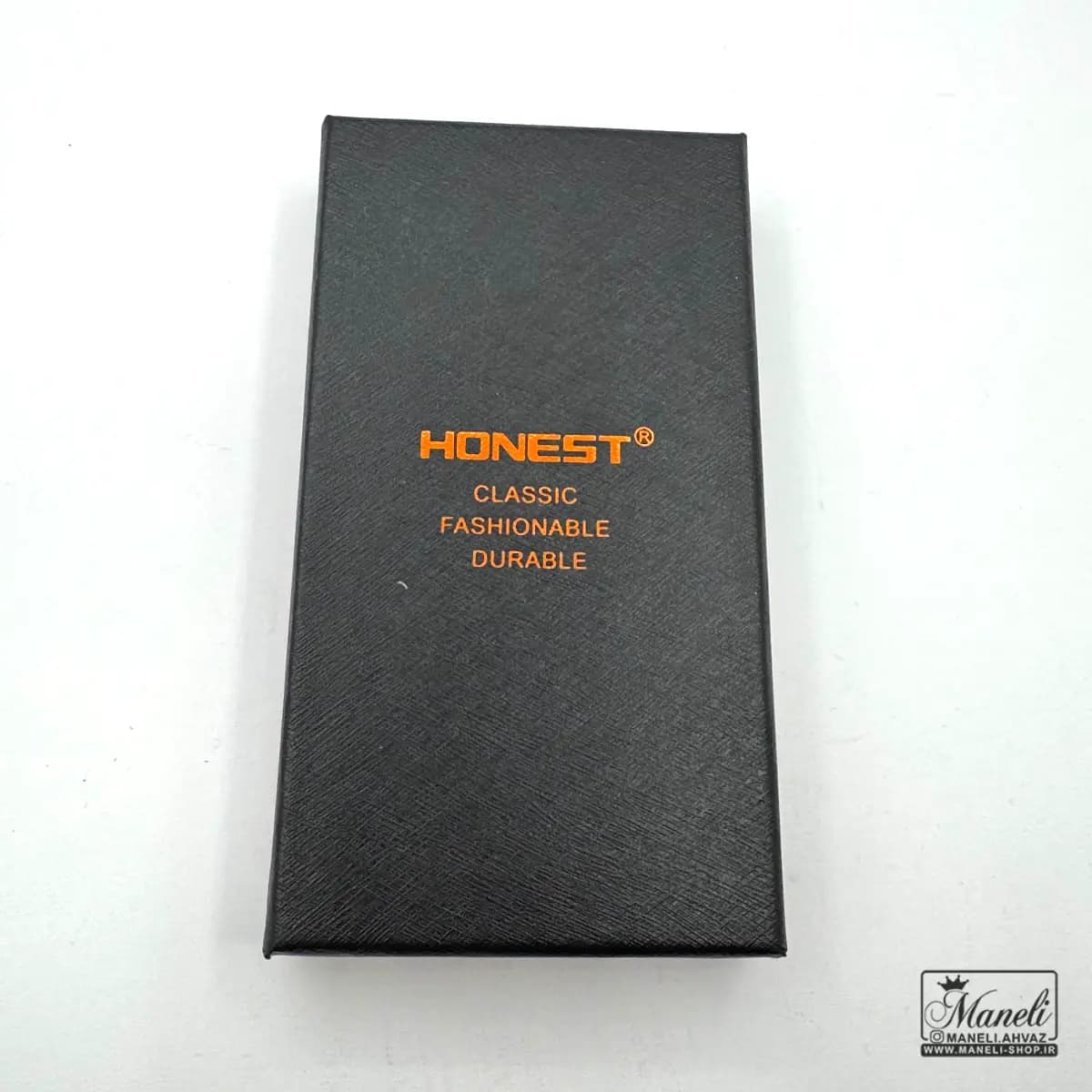 فندک پیپ گازی مشکی HONEST چرمی — تصویر ۲