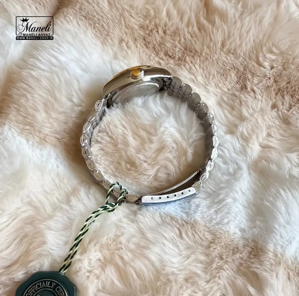 ست ساعت رولکس دو رنگ صفحه مشکی — تصویر ۶