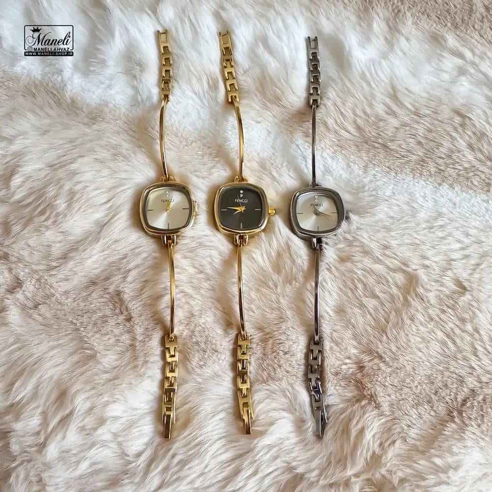 ساعت زنانه ظریف صفحه مربع FENDI