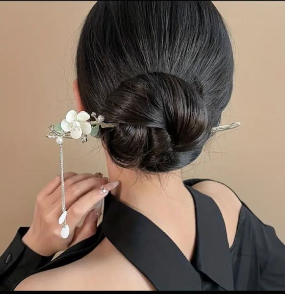 گیره مو ژاپنی کانزاشی شکوفه H547