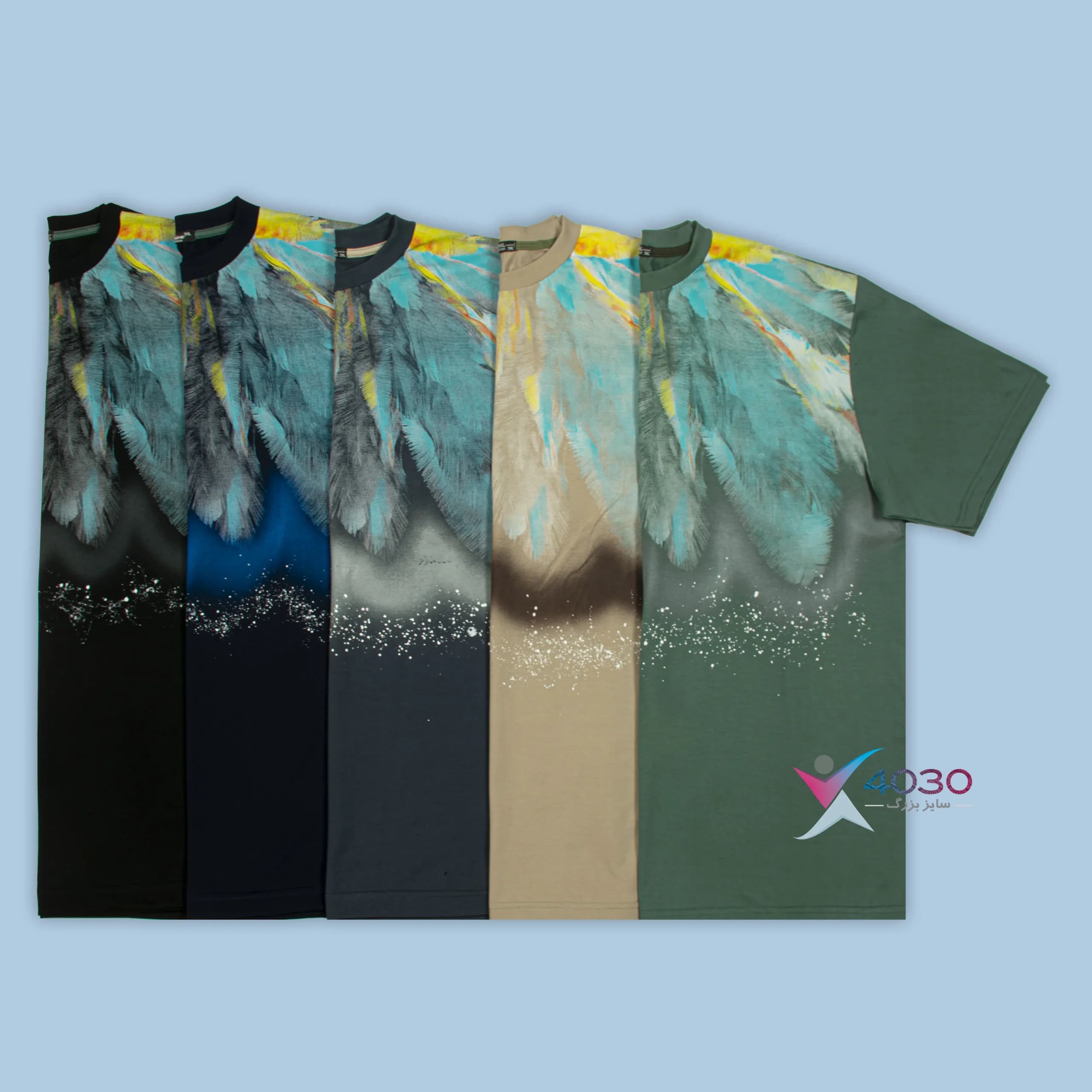 تیشرت FEATHER سایز بزرگ مردانه ( 802 )