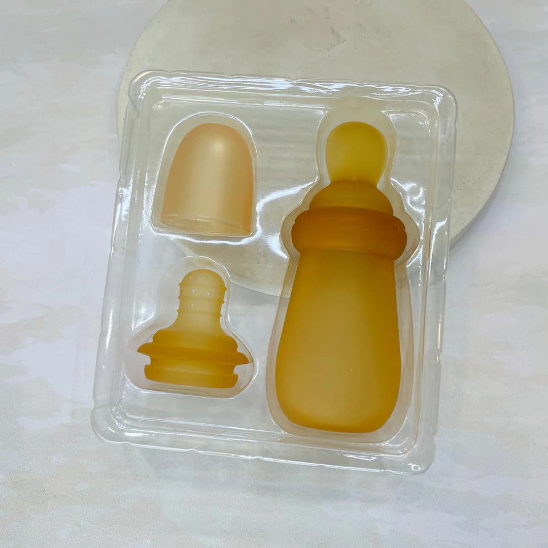 ست سرلاک خوری و میوه خوری تمام سیلیکونی نوزاد Rice Cereal Bottle — تصویر ۳