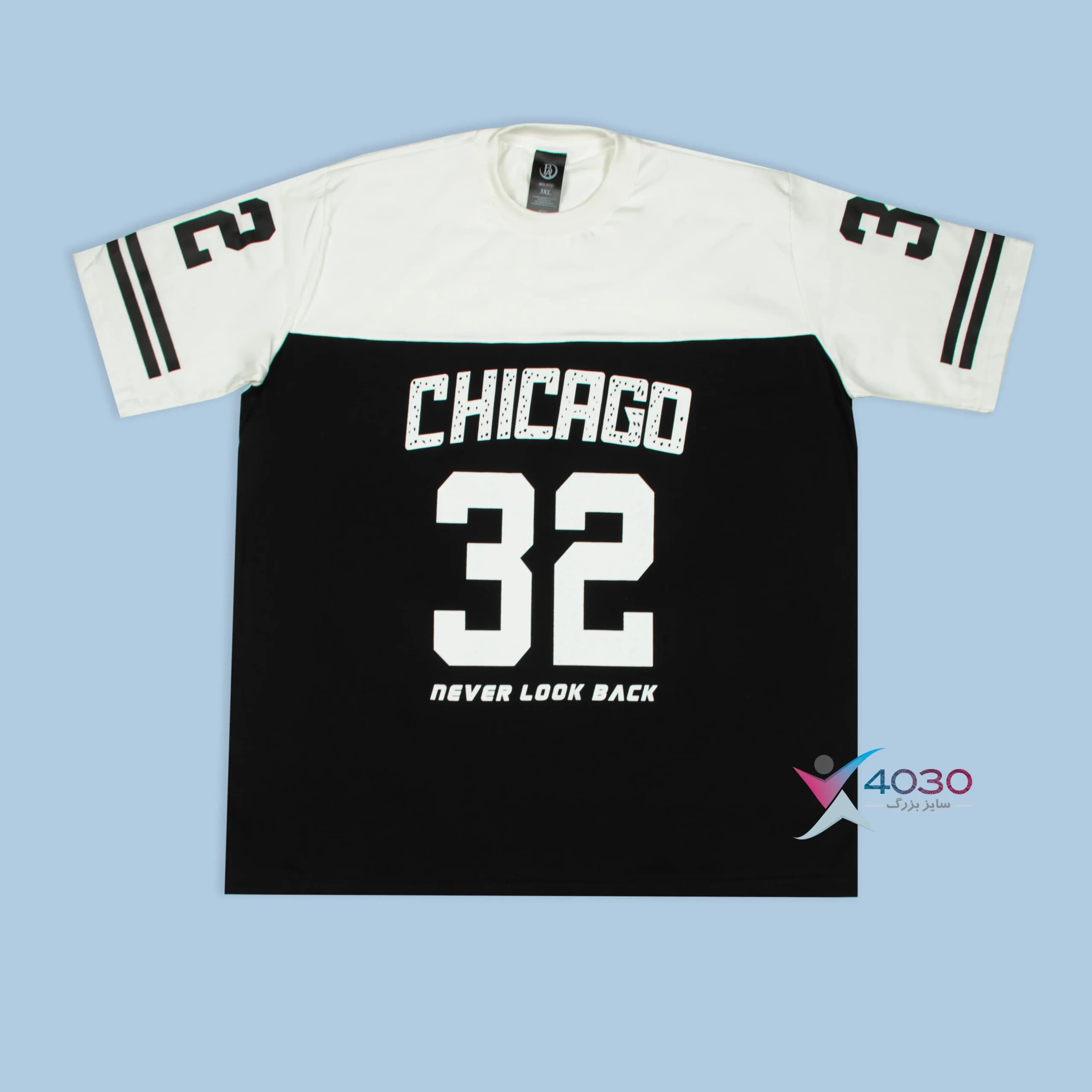 ست تیشرت و شلوارک CHICAGO سایز بزرگ مردانه ( 8332 ) — تصویر ۳