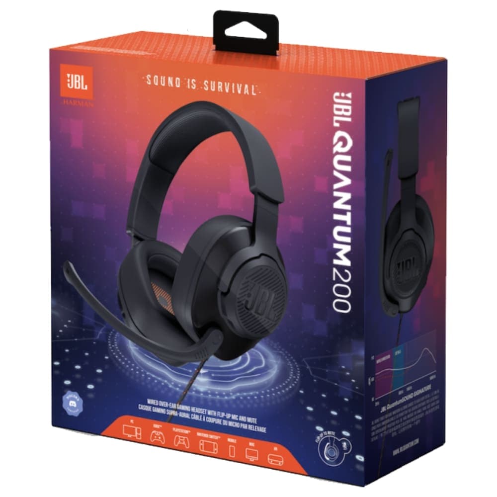 هدفون باسیم JBL Quantum 200 (اصلی)+گارانتی 18 ماهه✅ — تصویر ۶