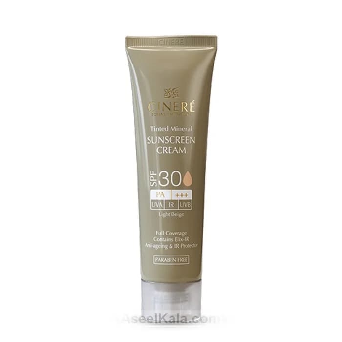 کرم ضد آفتاب سینره Cinere مدل SPF30 بدون رنگ 50 میل — تصویر ۲