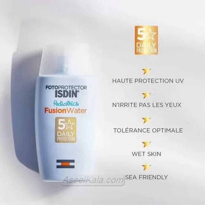 کرم ضد آفتاب کودک ایزدین مدل Fusion Water وزن 50 میل – Isdin