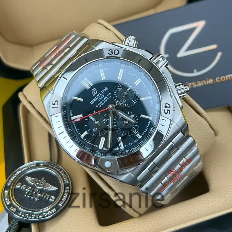 ساعت مردانه برایتلینگ 1884 سیلور صفحه آبی Breitling 1884 Silver Blue Screen — تصویر ۲