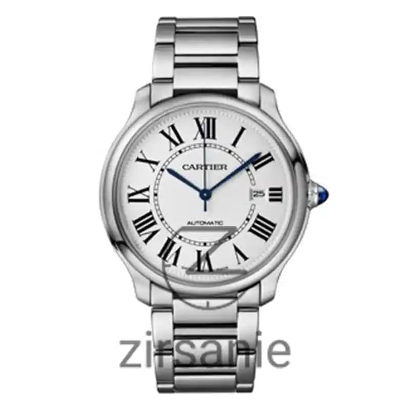 ساعت مچی مردانه کارتیر بالن بلو 2024 سیلور صفحه سفید Cartier Ballon Bleu 2024 Silver White Screen