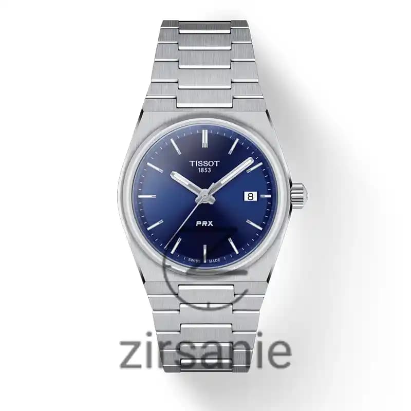ساعت مچی مردانه تیسوت پی ار ایکس اتوماتیک سیلور صفحه آبی Tissot Prx Automatic Silver Blue Screen