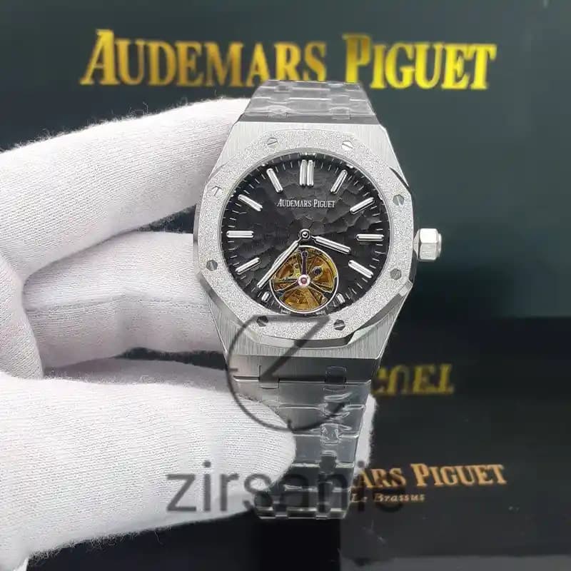 ساعت مچی مردانه اودمار پیگه توربیون اتومات سیلور صفحه مشکی Audemars Piguet Torbion Automat Silver Black Screen — تصویر ۲
