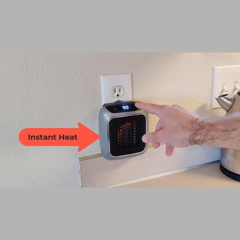 هیتر دیواری مدل HANDY HEATER دارای تایمر، سیستم خاموشی خودکار، به همراه ریموت کنترل — تصویر ۴