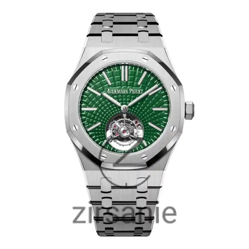 ساعت مچی مردانه اودمار پیگه توربیون اتومات سیلور صفحه سبز Audemars Piguet Torbion Automat Silver Green Screen
