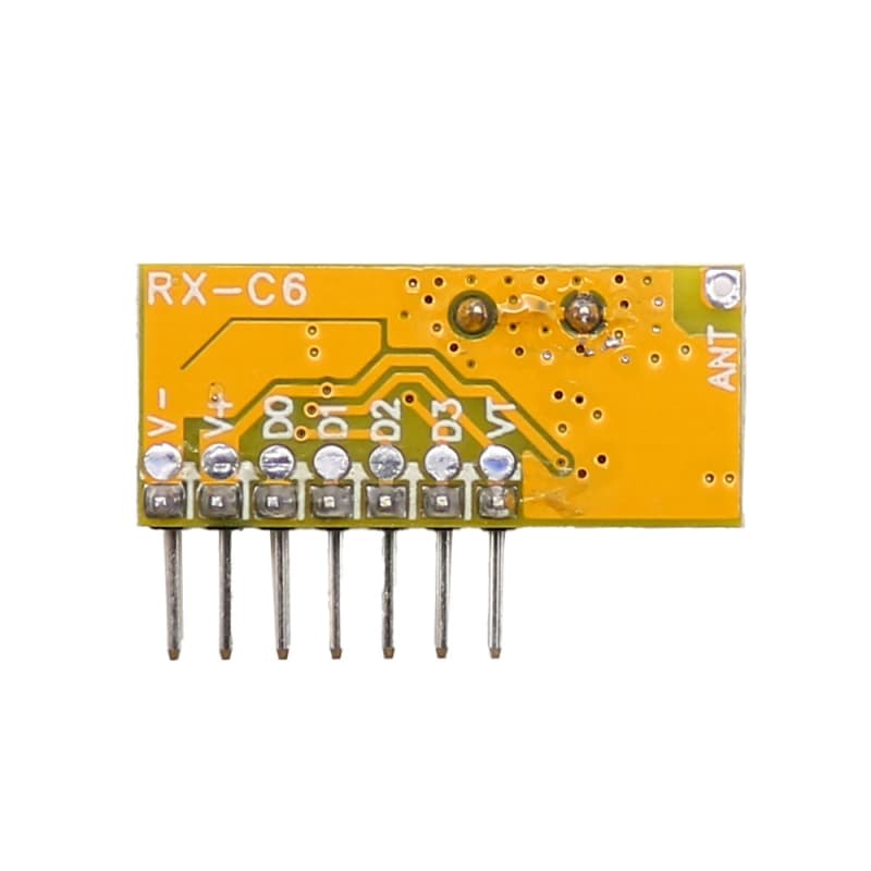ماژول گیرنده 433MHZ کد لرن وایرلس سوپرهترودین RXC6 — تصویر ۴