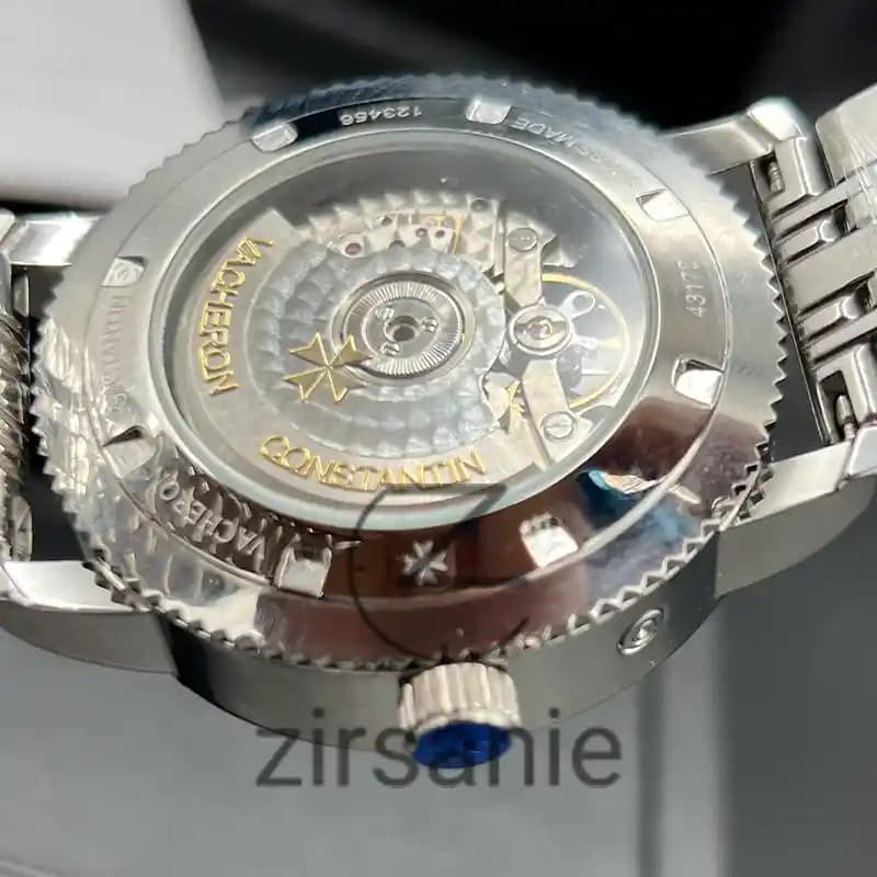 ساعت مچی مردانه واشرون کنستانتین توربیون اتومات سیلور صفحه مشکی Vacheron Constantin Tourbillon Automatic Silver Black Screen — تصویر ۵