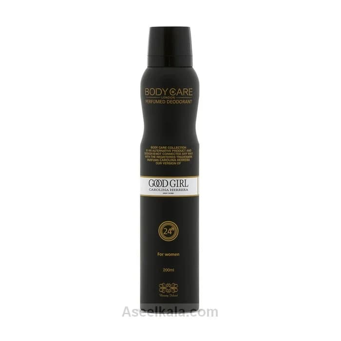اسپری بدن بادی کر Body Care زنانه مدل گودگرل 200 میل