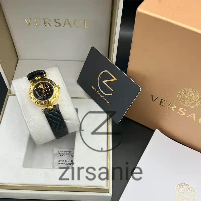 ساعت مچی زنانه ورساچه مشکی طلایی Versace Black Gold — تصویر ۲