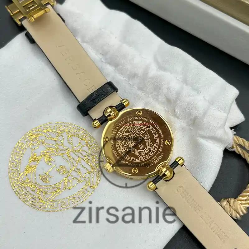 ساعت مچی زنانه ورساچه مشکی طلایی Versace Black Gold — تصویر ۷