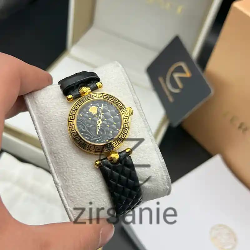 ساعت مچی زنانه ورساچه مشکی طلایی Versace Black Gold — تصویر ۳