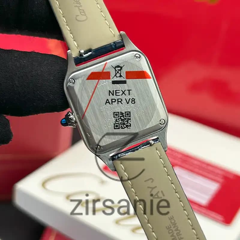 ساعت مچی زنانه کارتیر د سانتوز Cartier de Santos Leather Strap Blue — تصویر ۵