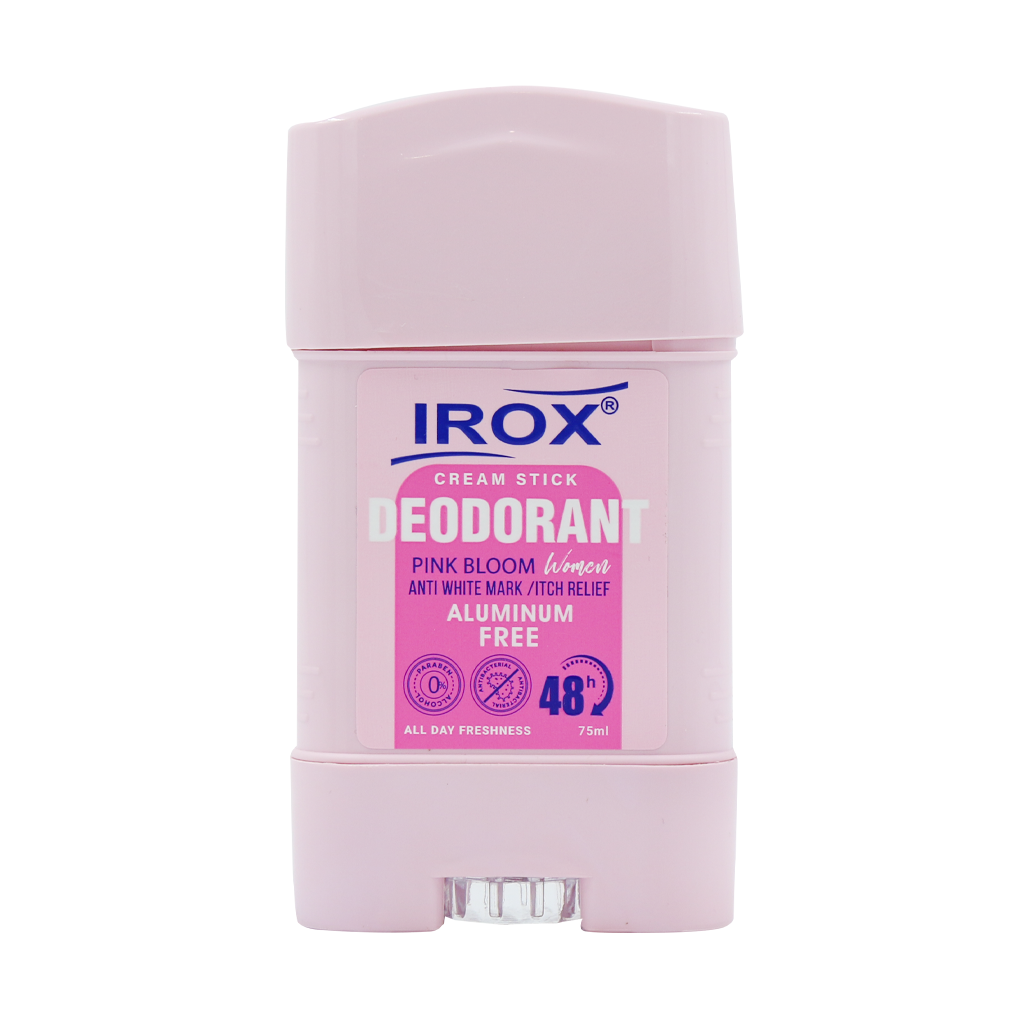 استیک کرمی خوشبو کننده بدن زنانه پینک بلوم ایروکس 75 میلی لیتر Irox Pink Bloom Cream Stick Deodorant For Women 75 ml