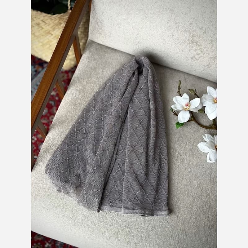 شال گیپور مجلسی لمه حریر پلیسه — تصویر ۴