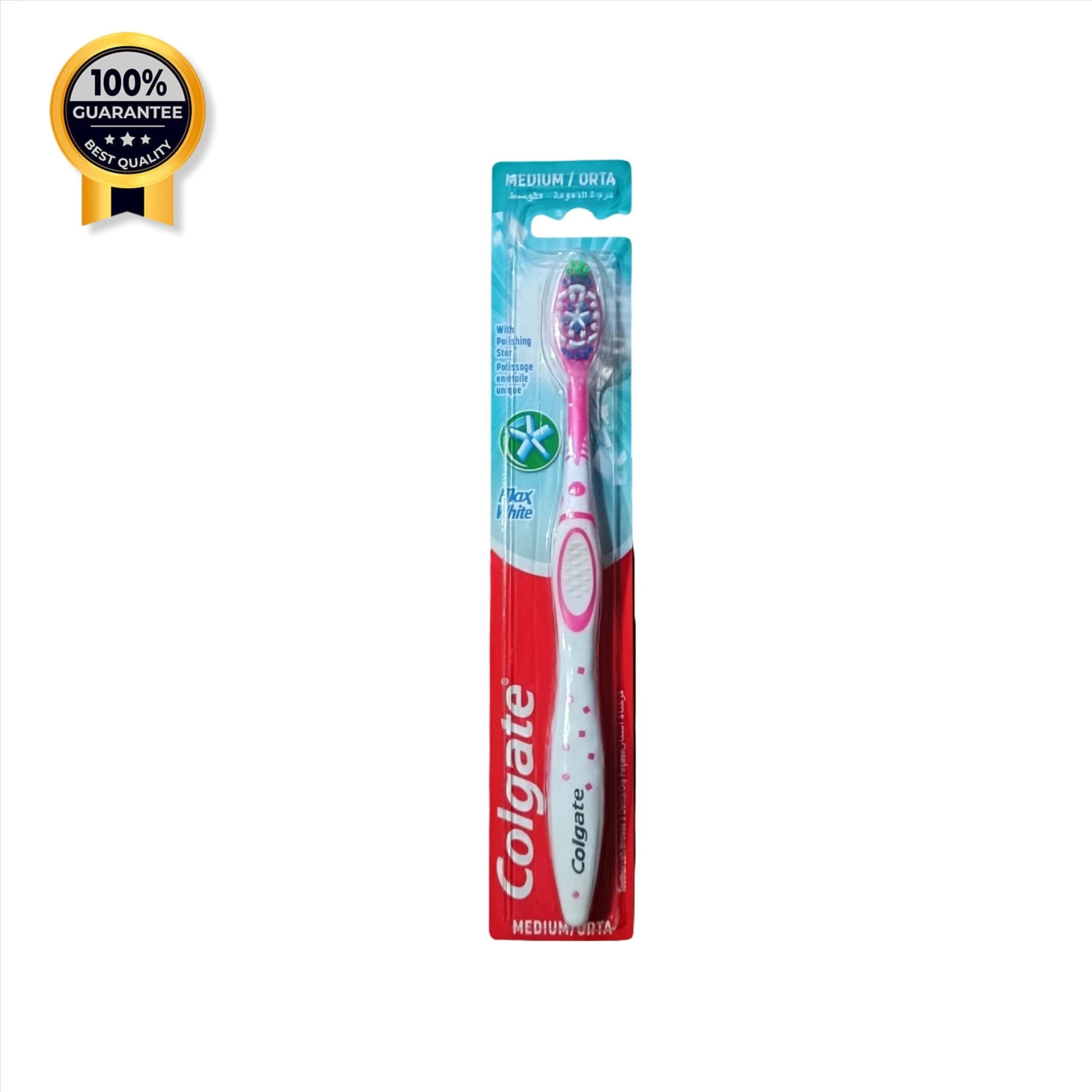 مسواک سفید کننده کولگیت Colgate اورجینال مدل مکس وایت Max white برس مدیوم