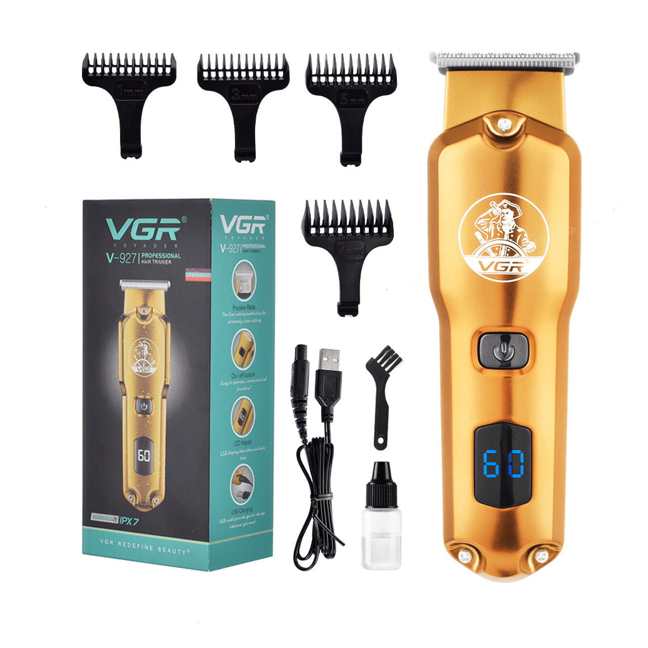 ماشین اصلاح موی سر و صورت وی جی آر مدل V-927 — تصویر ۲