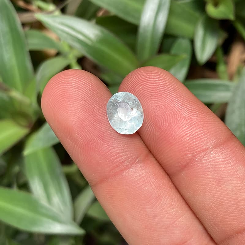 سنگ آکوامارین اصل و معدنی (NAQ5) — تصویر ۲