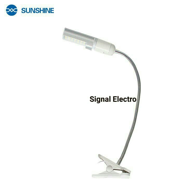 چراغ کار با گیره بغل میزی سان شاین SUNSHINE SS-803 — تصویر ۲