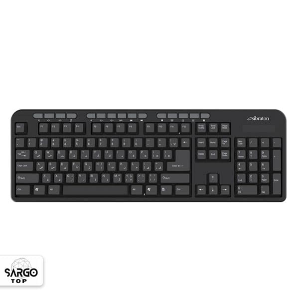 کیبورد سیبراتون مدل skb566w