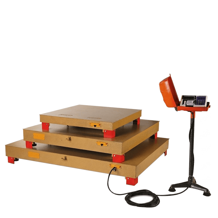 باسکول بی نظیر 2 تن پرینتردار مدل MBH2001-1 نمایشگر SB61 سینی 150×150