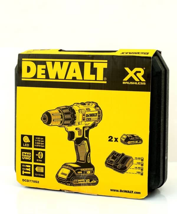 دریل شارژی دیوالت مدل DCD778S2 — تصویر ۲