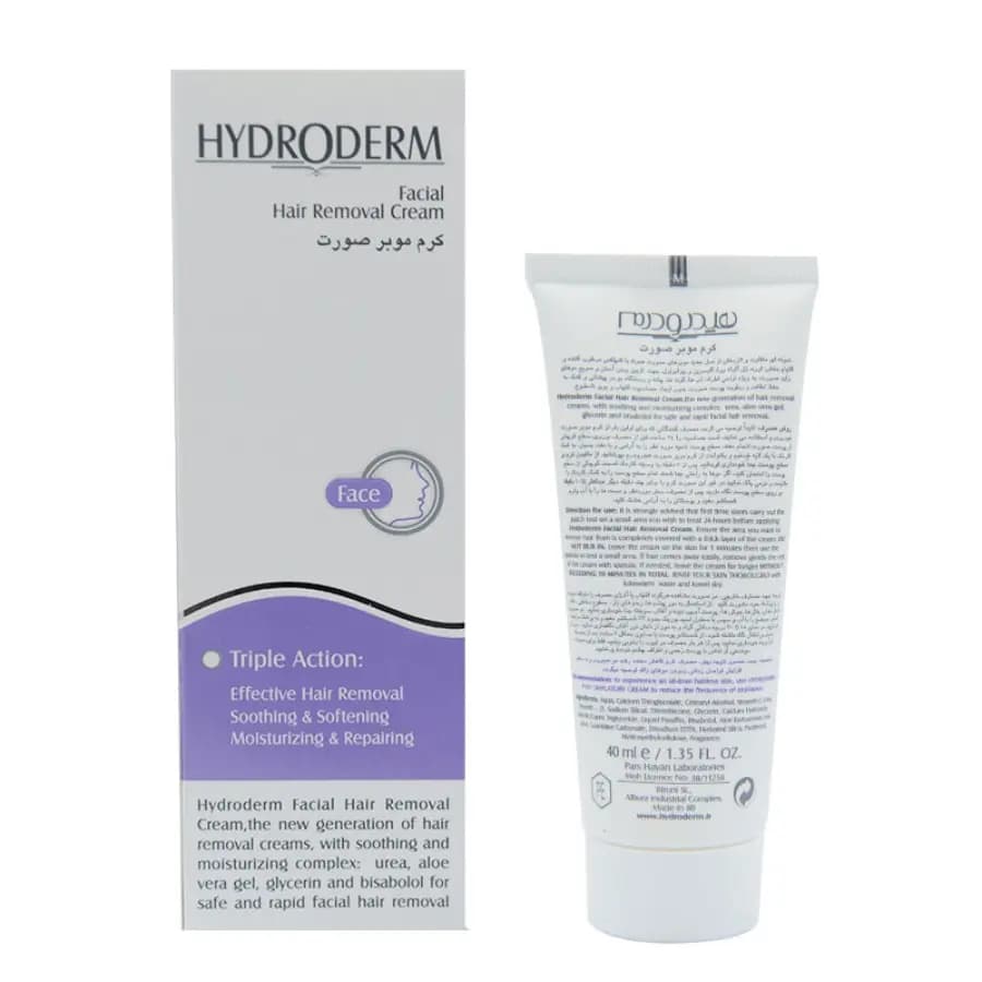 کرم موبر صورت هیدرودرم 40ml — تصویر ۳